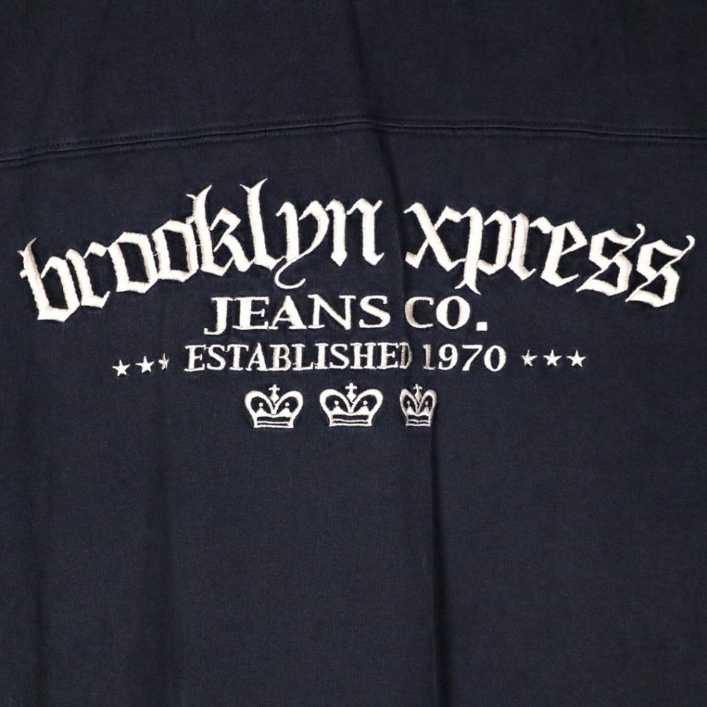 Vintage Brooklyn Xpress Jeans Co. Black Short Sleeve T-Shirt Men's Size Large